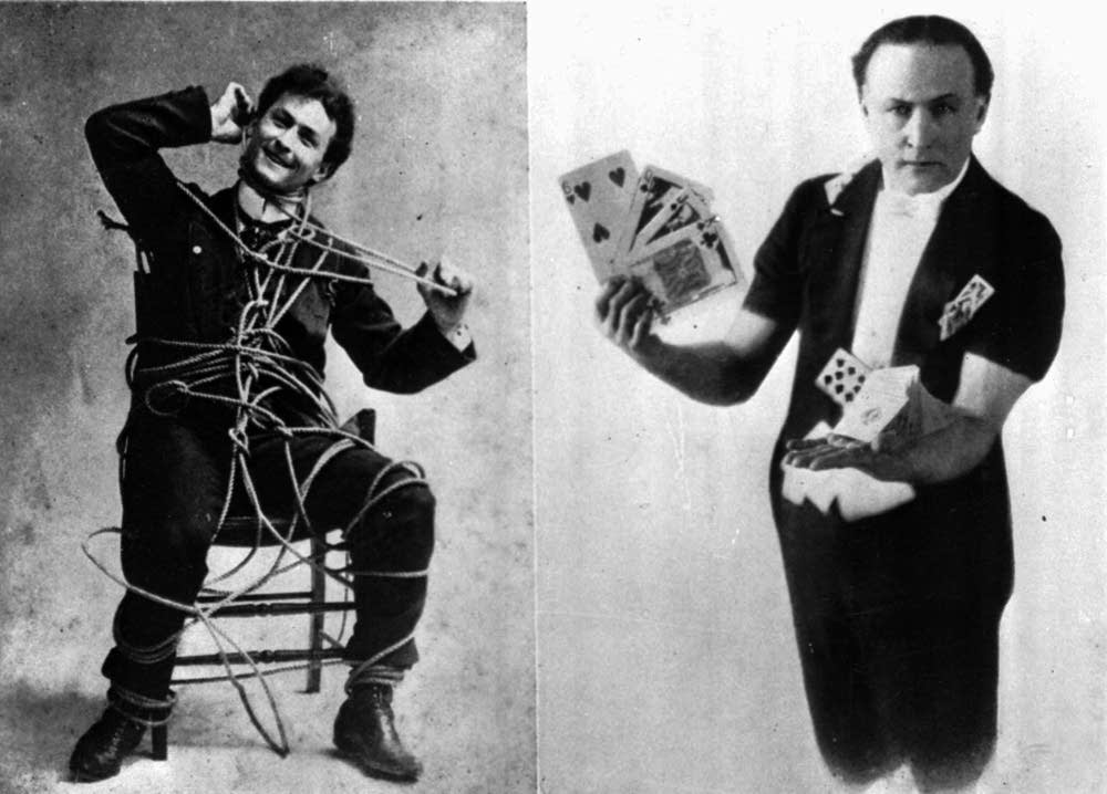 Houdini performs a rope escape